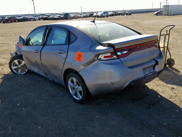 1C3CDFBA7GD609734 - 2016 DODGE DART SXT SILVER photo 3