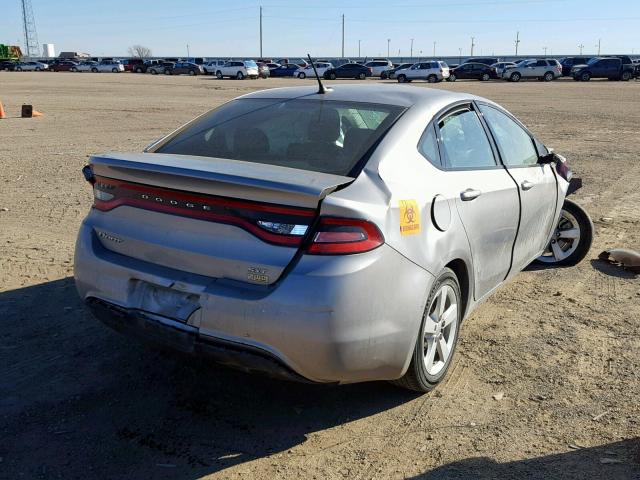 1C3CDFBA7GD609734 - 2016 DODGE DART SXT SILVER photo 4