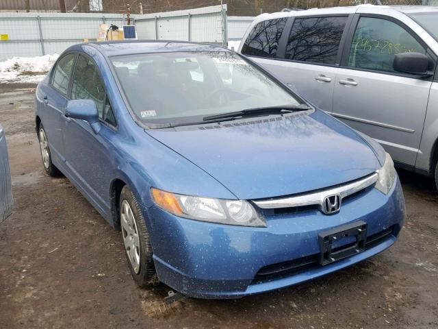 1HGFA16577L038741 - 2007 HONDA CIVIC LX BLUE photo 1