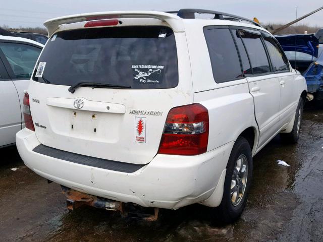 JTEHP21A170190270 - 2007 TOYOTA HIGHLANDER WHITE photo 4