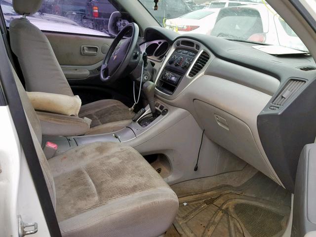 JTEHP21A170190270 - 2007 TOYOTA HIGHLANDER WHITE photo 5