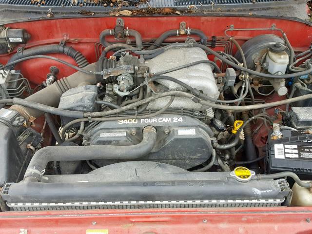 JT4UN24D4V0046563 - 1997 TOYOTA T100 XTRAC MAROON photo 7