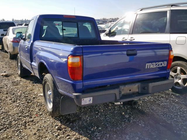 4F4YR12D33TM07206 - 2003 MAZDA B2300 BLUE photo 3