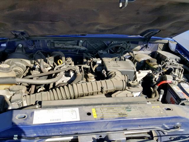 4F4YR12D33TM07206 - 2003 MAZDA B2300 BLUE photo 7