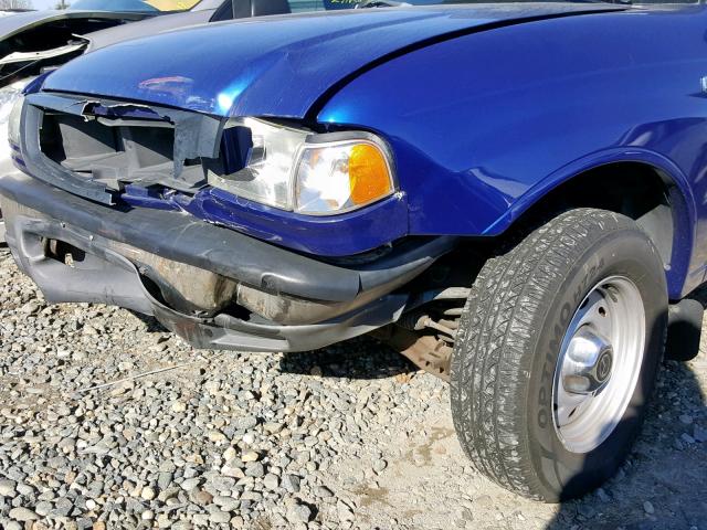 4F4YR12D33TM07206 - 2003 MAZDA B2300 BLUE photo 9