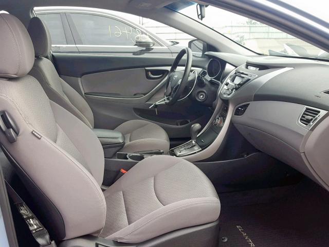 KMHDH6AE2DU014693 - 2013 HYUNDAI ELANTRA CO BLUE photo 5