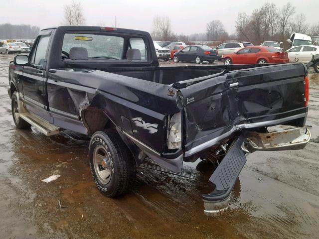 1FTEF14N2RLA77383 - 1994 FORD F150 BLACK photo 3