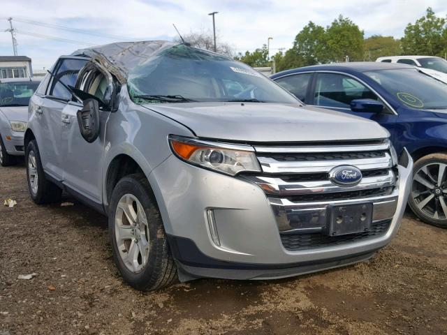 2FMDK3JC9DBE11581 - 2013 FORD EDGE SEL SILVER photo 1