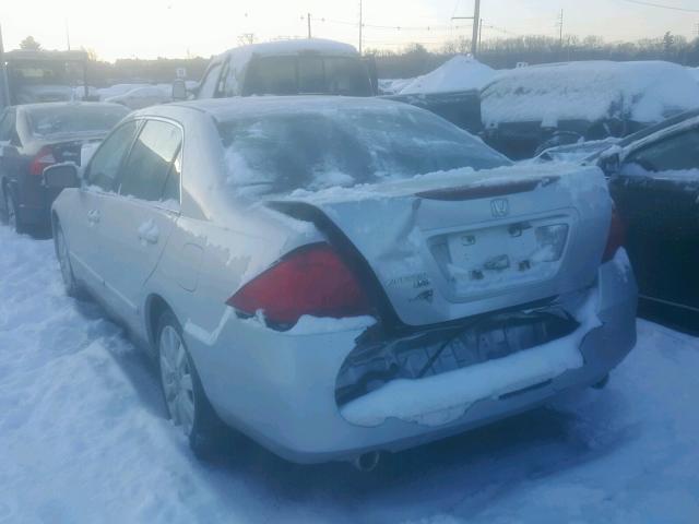 1HGCM66437A060911 - 2007 HONDA ACCORD SE SILVER photo 3