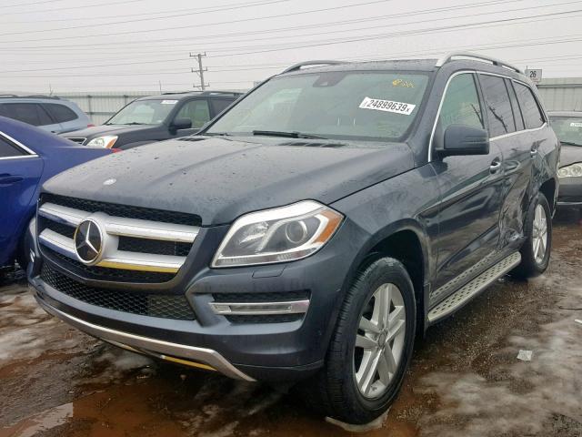 4JGDF7CE5EA317107 - 2014 MERCEDES-BENZ GL 450 4MA GRAY photo 2