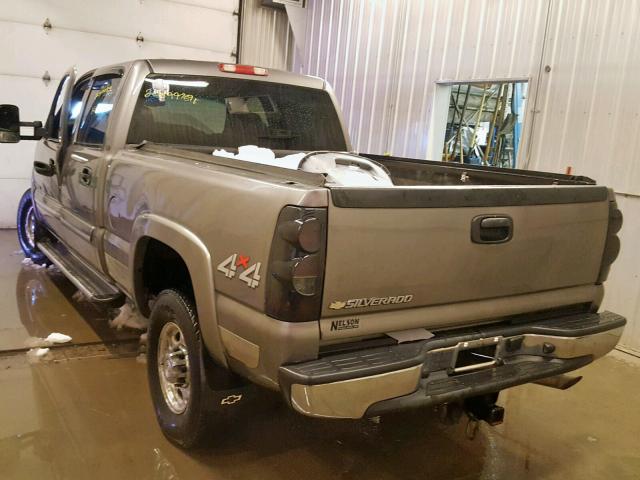 1GCHK23U87F199247 - 2007 CHEVROLET SILVERADO GRAY photo 3