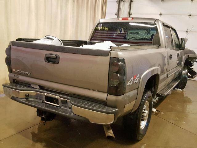 1GCHK23U87F199247 - 2007 CHEVROLET SILVERADO GRAY photo 4