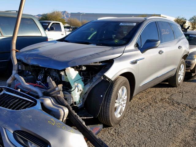 5GAERCKW9JJ155349 - 2018 BUICK ENCLAVE PR GRAY photo 2