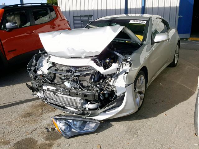 KMHHT6KD0DU103748 - 2013 HYUNDAI GENESIS CO SILVER photo 2