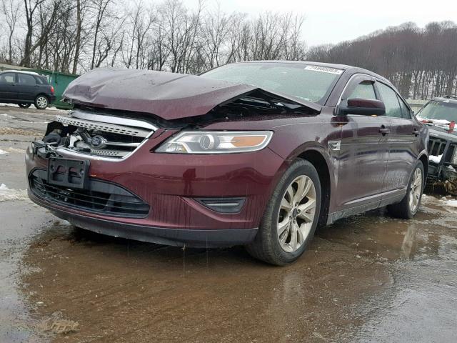 1FAHP2EW8BG114187 - 2011 FORD TAURUS SEL MAROON photo 2