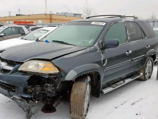 2HNYD18915H002398 - 2005 ACURA MDX TOURIN GRAY photo 2