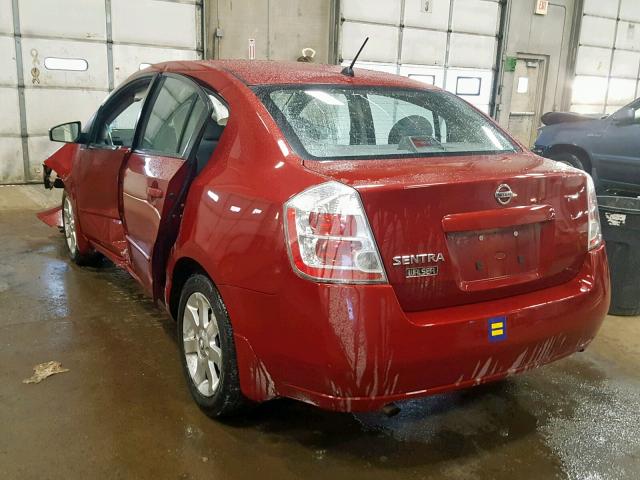 3N1AB61E28L633886 - 2008 NISSAN SENTRA 2.0 RED photo 3