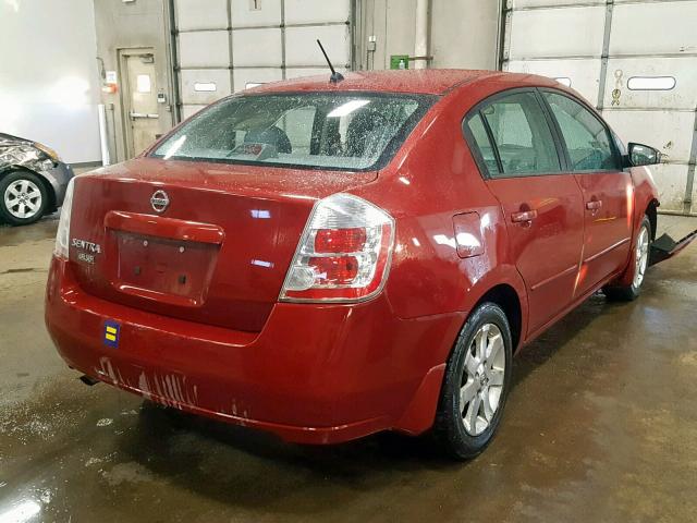 3N1AB61E28L633886 - 2008 NISSAN SENTRA 2.0 RED photo 4