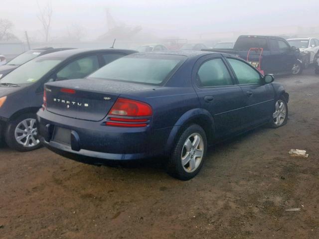 1B3EL46XX3N567964 - 2003 DODGE STRATUS SE BLUE photo 4