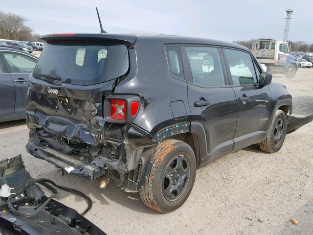 ZACCJAAT1FPB22796 - 2015 JEEP RENEGADE S BLACK photo 4