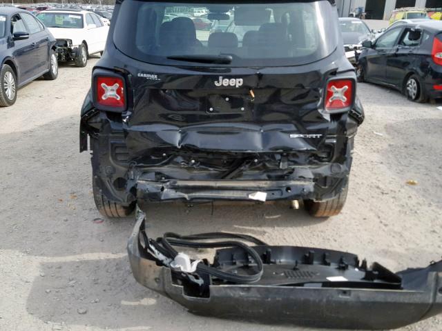ZACCJAAT1FPB22796 - 2015 JEEP RENEGADE S BLACK photo 9