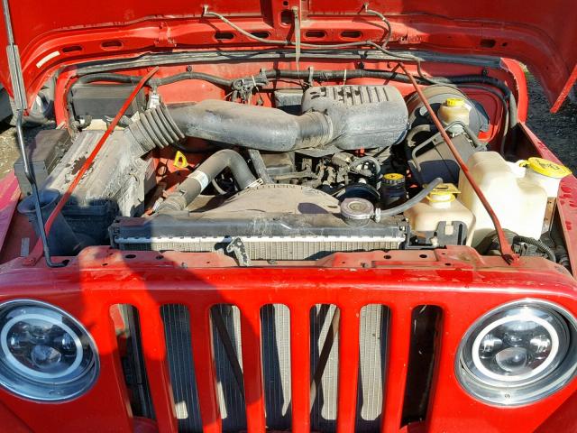 1J4FY29P6VP462988 - 1997 JEEP WRANGLER / RED photo 7