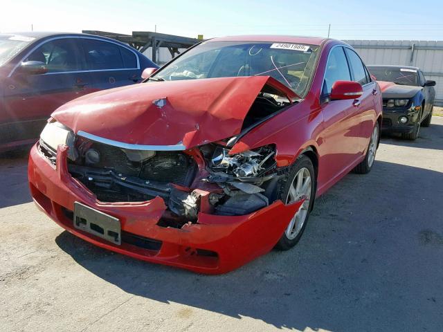 JH4CL96855C001204 - 2005 ACURA TSX RED photo 2