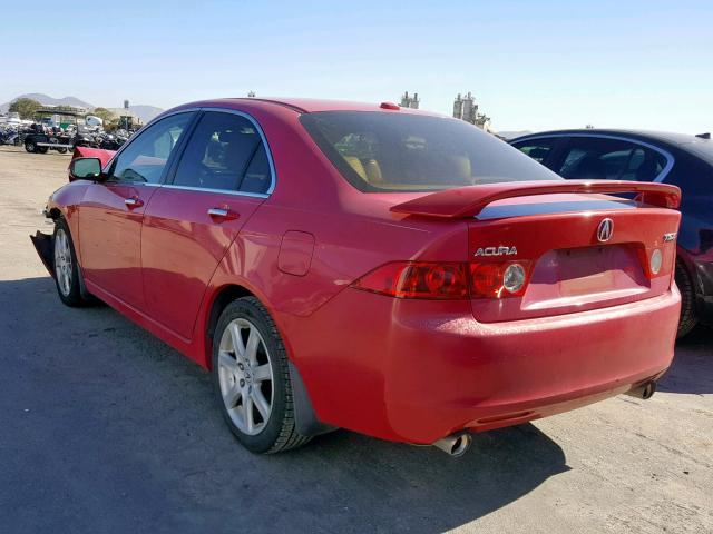 JH4CL96855C001204 - 2005 ACURA TSX RED photo 3