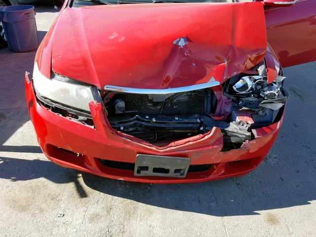 JH4CL96855C001204 - 2005 ACURA TSX RED photo 7