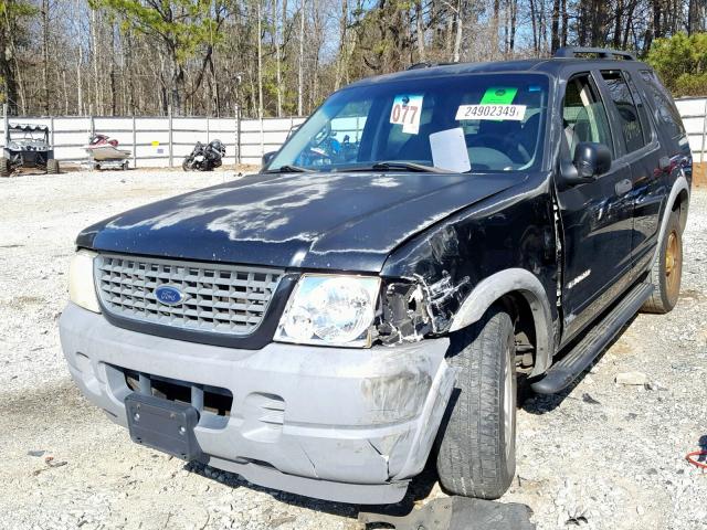 1FMZU62E62ZB75256 - 2002 FORD EXPLORER X BLACK photo 2