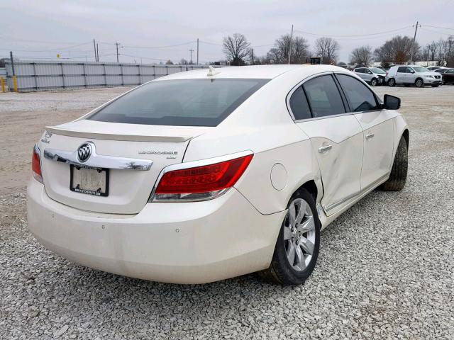 1G4GC5EC4BF134446 - 2011 BUICK LACROSSE C WHITE photo 4