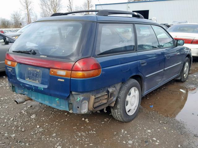 4S3BK4353W7300648 - 1998 SUBARU LEGACY L GREEN photo 4