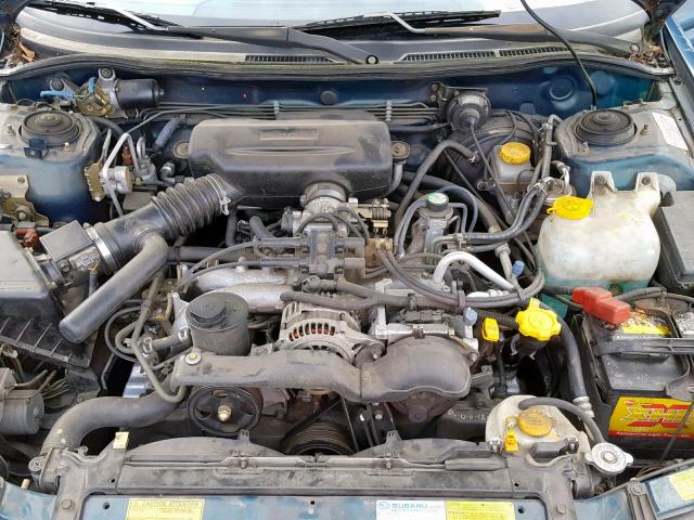 4S3BK4353W7300648 - 1998 SUBARU LEGACY L GREEN photo 7