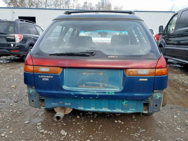 4S3BK4353W7300648 - 1998 SUBARU LEGACY L GREEN photo 9