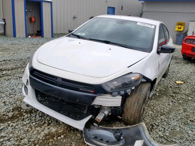 1C3CDFBB9FD181141 - 2015 DODGE DART SXT WHITE photo 2