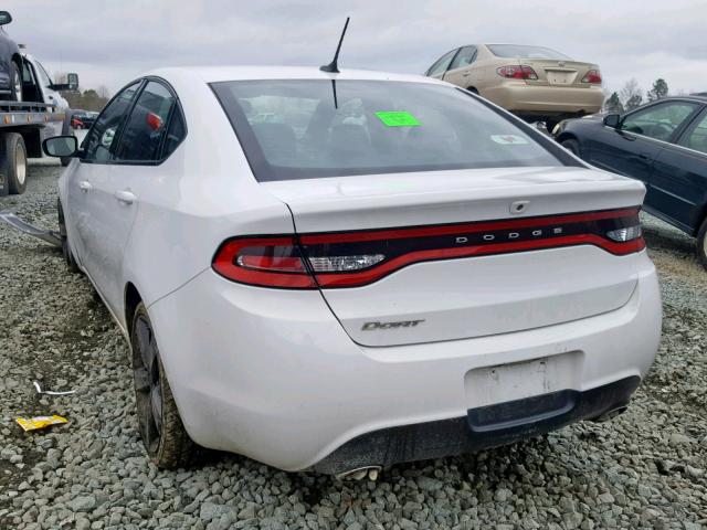 1C3CDFBB9FD181141 - 2015 DODGE DART SXT WHITE photo 3