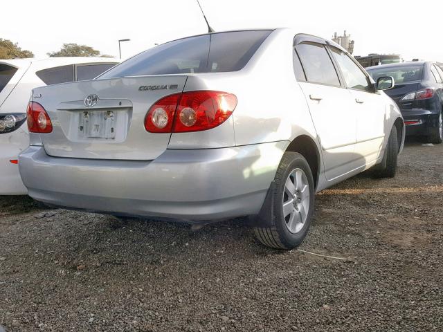 1NXBR32E26Z644301 - 2006 TOYOTA COROLLA CE SILVER photo 4