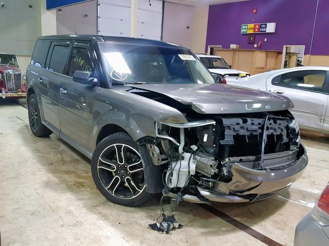 2FMHK6D87EBD07408 - 2014 FORD FLEX LIMIT GRAY photo 1