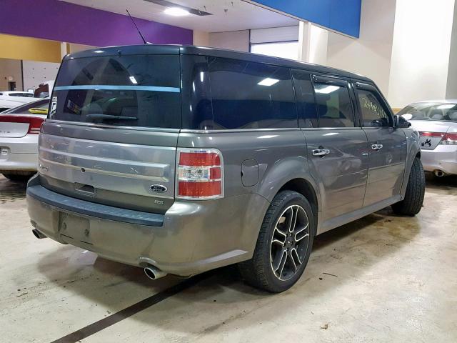 2FMHK6D87EBD07408 - 2014 FORD FLEX LIMIT GRAY photo 4