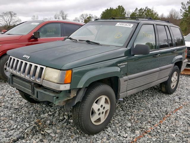 1J4FX58S9SC756480 - 1995 JEEP GRAND CHER GREEN photo 2