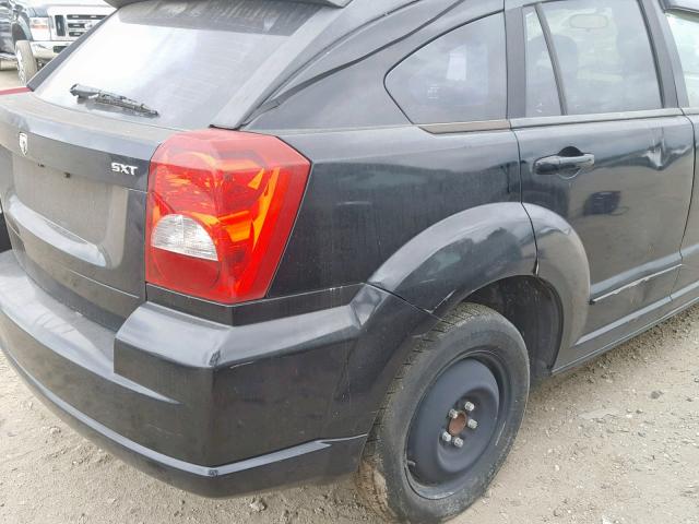 1B3HB48B27D553280 - 2007 DODGE CALIBER SX BLACK photo 9