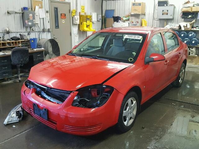 1G1AL58FX87106954 - 2008 CHEVROLET COBALT LT RED photo 2