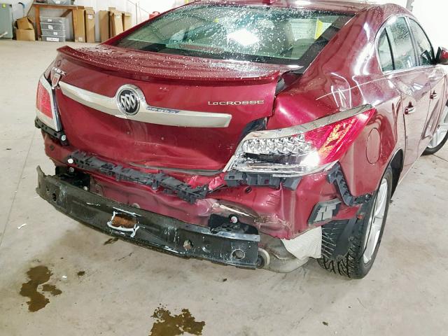 1G4GA5EC9BF345177 - 2011 BUICK LACROSSE C MAROON photo 9