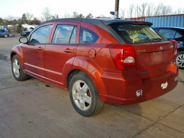 1B3HB48C89D164199 - 2009 DODGE CALIBER SX ORANGE photo 3