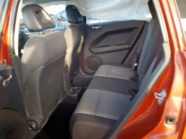 1B3HB48C89D164199 - 2009 DODGE CALIBER SX ORANGE photo 6