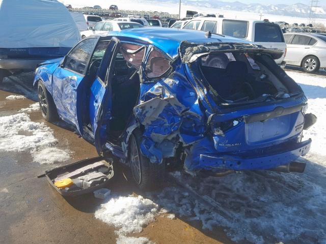 JF1GH74698G809424 - 2008 SUBARU IMPREZA WR BLUE photo 3