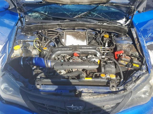 JF1GH74698G809424 - 2008 SUBARU IMPREZA WR BLUE photo 7