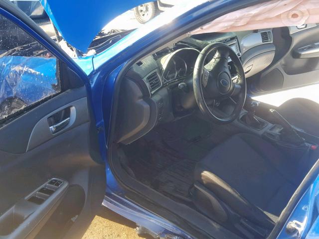 JF1GH74698G809424 - 2008 SUBARU IMPREZA WR BLUE photo 9