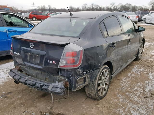 3N1BB61E58L612079 - 2008 NISSAN SENTRA SE- BLACK photo 4