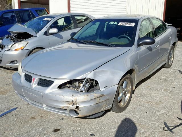 1G2NF52E63M539332 - 2003 PONTIAC GRAND AM S SILVER photo 2